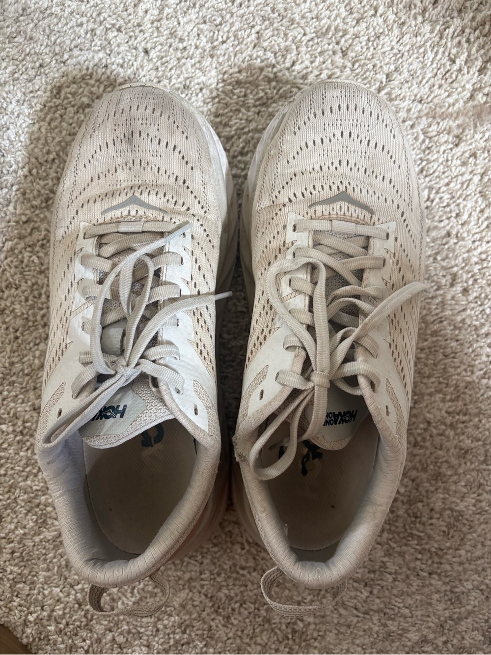 Hoka Women's Sneakers in Light Beige